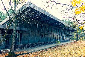 Chernobyl zone, restricted territory, Pripyat, Prypiat, bus station