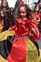 Roma Pride march, Romani people, girl, dance