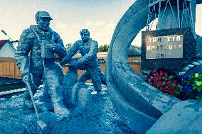 Chernobyl zone, restricted territory, monument To Those Who Saved the World