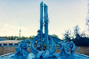 Chernobyl zone, restricted territory, monument To Those Who Saved the World