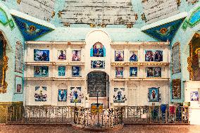 Chernobyl zone, restricted territory, Russian Orthodox church of St. Michael in village Krasne