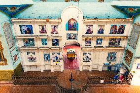 Chernobyl zone, restricted territory, Russian Orthodox church of St. Michael in village Krasne