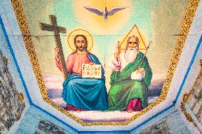 Chernobyl zone, restricted territory, Russian Orthodox church of St. Michael in village Krasne