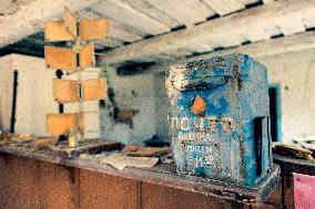 Chernobyl zone, restricted territory, village Krasne