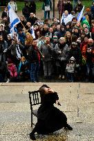 rally protesting and warning against the danger of anti-Semitism