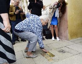 Marie Lidakova, Stolpersteine (stumbling blocks) of Lindenbaum family members