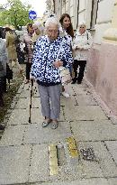 Marie Lidakova, Stolpersteine (stumbling blocks) of Lindenbaum family members