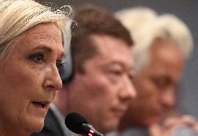 Marine Le Pen, Tomio Okamura, Geert Wilders