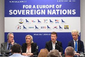 Gerolf Annemans, Marine Le Pen, Tomio Okamura, Geert Wilders