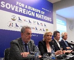 Gerolf Annemans, Marine Le Pen, Tomio Okamura, Geert Wilders