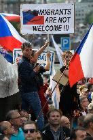 demonstration against dictate of European Union, staged by SPD