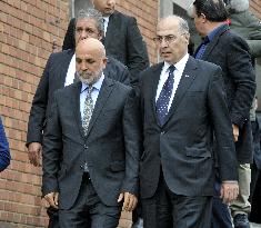 AHMET NECATI BIGALI, HASAN CAVUSOGLU, the funeral of Czech footballer Josef Sural