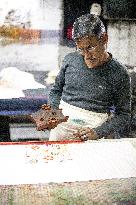 woodblock, printing, stamp, printer