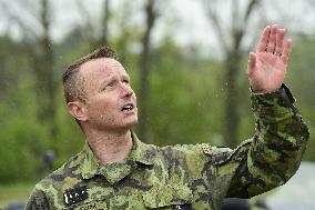 Tomas Skacel, presentation of the 601st special force group, Hamry training base