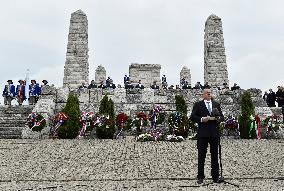 Andrej Kiska, ceremonial event marking the 100th anniversary of the tragic death of Milan Rastislav Stefanik
