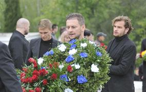 The funeral of Czech footballer Josef Sural