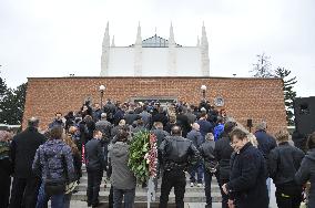 The funeral of Czech footballer Josef Sural