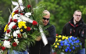 The funeral of Czech footballer Josef Sural