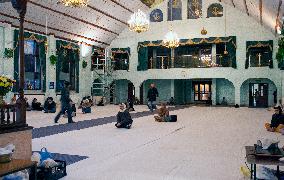 Sikh, temple, interior, prayer
