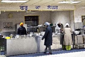 Sikh, temple, interior, prayer