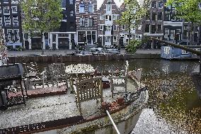 Amsterdam, center of the city, bikes, bicycles, parking, people, tourist, tourists, tourism