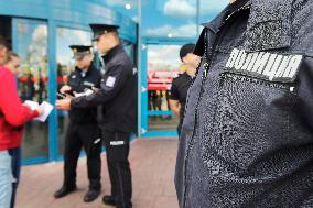 Mixed police patrols, Czech, Slovak, Polish, Bulgarian, Romanian officers