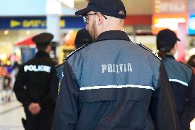 Mixed police patrols, Czech, Slovak, Polish, Bulgarian, Romanian officers