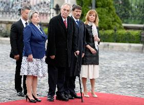 Ivana Zemanova, Milos Zeman, Janos Ader, Anita Herczegh