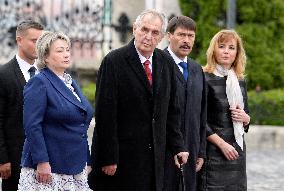 Ivana Zemanova, Milos Zeman, Janos Ader, Anita Herczegh