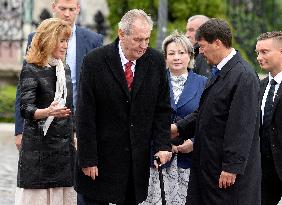 Ivana Zemanova, Milos Zeman, Janos Ader, Anita Herczegh