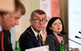 Tomas Petricek, Andrej Babis, Vera Jourova