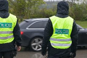 A Czech police exercise, border controls