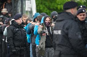 A Czech police exercise, border controls