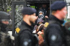 A Czech police exercise, border controls