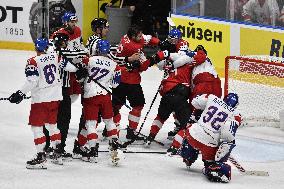 Czech Republic vs Switzerland, skirmish