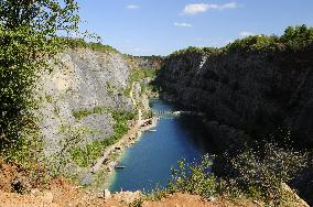 Big America, Czech Grand Canyon, quarry, limestone, lake