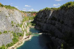 Big America, Czech Grand Canyon, quarry, limestone, lake