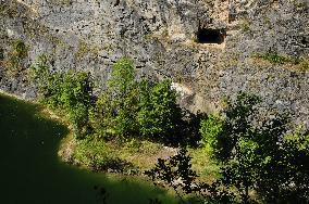 Little America, Czech Canyon, quarry, limestone, lake