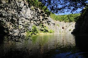 Little America, Czech Canyon, quarry, limestone, lake