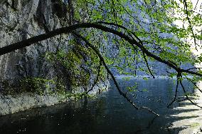 Little America, Czech Canyon, quarry, limestone, lake