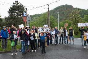 demonstration for Justice Minister Marie Benesova's resignation