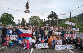 demonstration for Justice Minister Marie Benesova's resignation