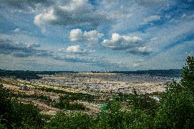 brown-coal mine and power plant Turow