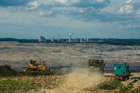 brown-coal mine and power plant Turow