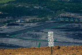 brown-coal mine and power plant Turow