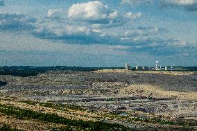 brown-coal mine and power plant Turow