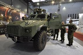 Zetor Gerlach armoured fighting vehicle, international trade fair of defence and security technology IDET