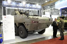 BOV 8x8 Vydra (Otter) fighting vehicle, international trade fair of defence and security technology IDET