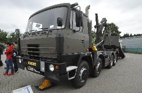 Tatra 815-2 Multilift Mk.IV container carrier, international trade fair of defence and security technology IDET