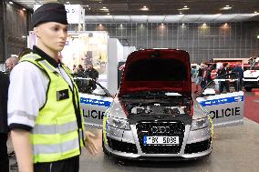 International trade fair of defence and security technology IDET, police car